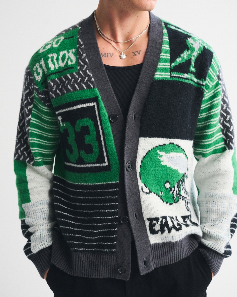Eagles Patchwork Cardigan - thumbnail 3