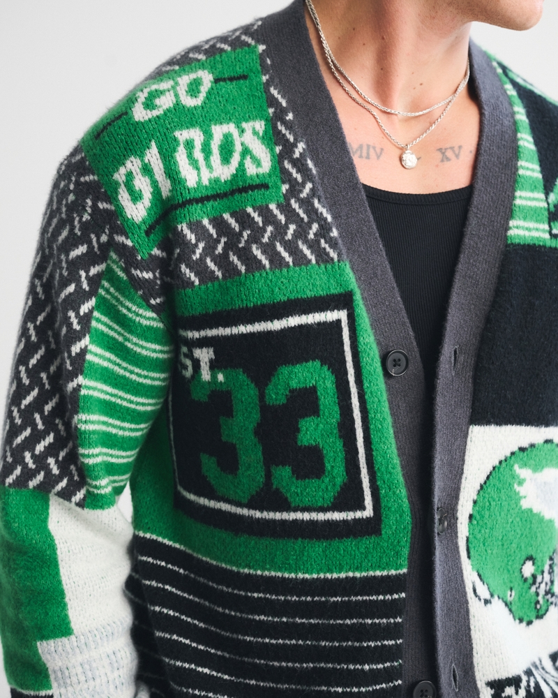 Eagles Patchwork Cardigan - thumbnail 4