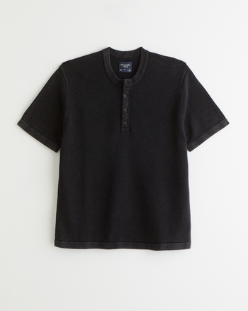 100% Cotton Knit Henley Tee from Abercrombie & Fitch - $55