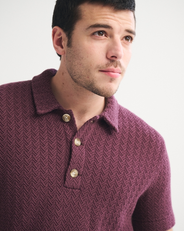 100% Cotton 3-Button Sweater Polo