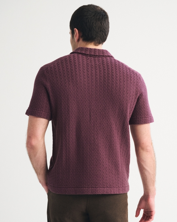 100% Cotton 3-Button Sweater Polo