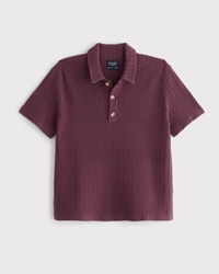 100% Cotton 3-Button Sweater Polo