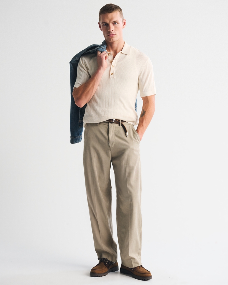 4-Button Sweater Polo