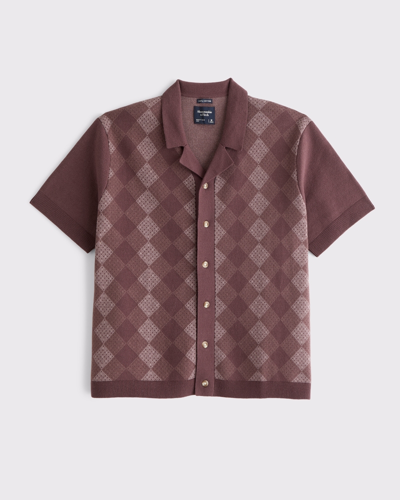 100% Cotton Button-Through Sweater Polo - thumbnail 3
