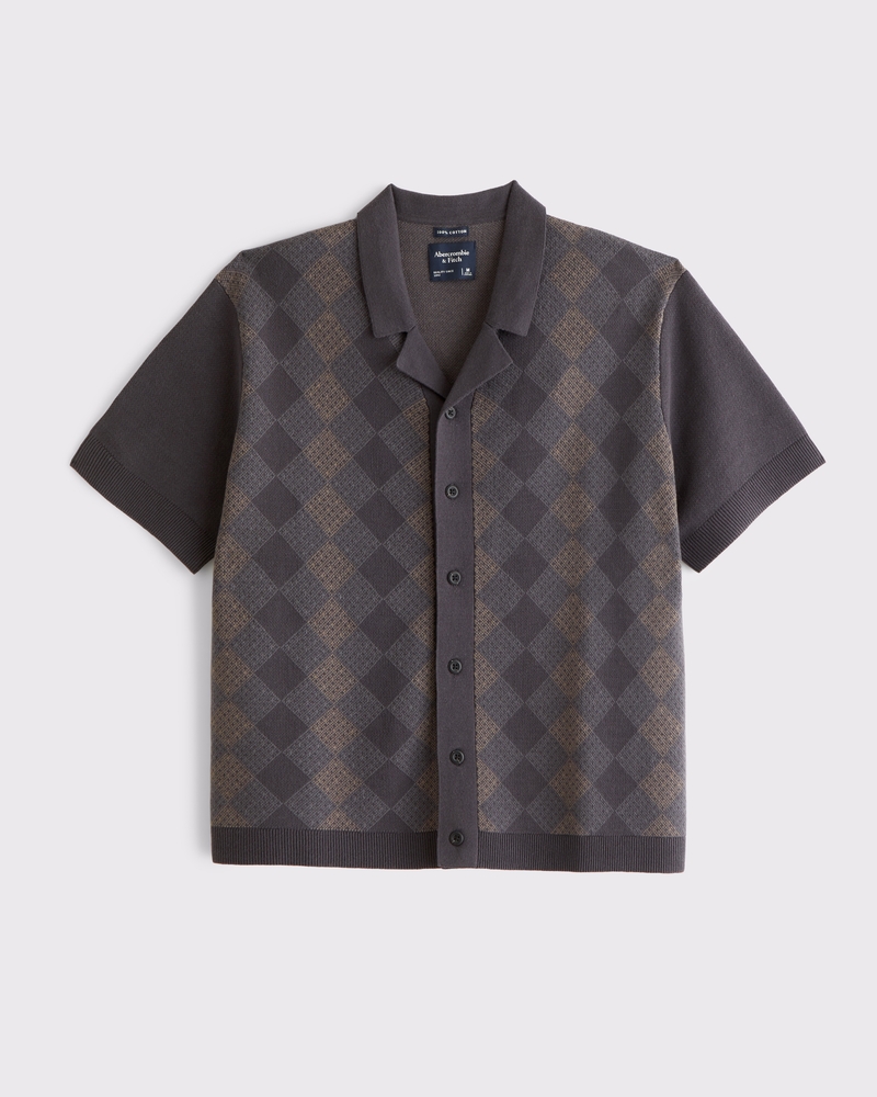 100% Cotton Button-Through Sweater Polo - thumbnail 2