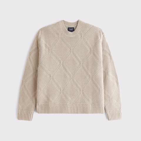 Мужские свитеры Abercrombie & Fitch Diamond Stitch Crew Sweater