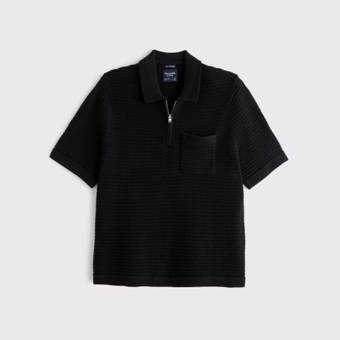 Мужские свитеры Abercrombie & Fitch 100% Cotton Zip Sweater Polo