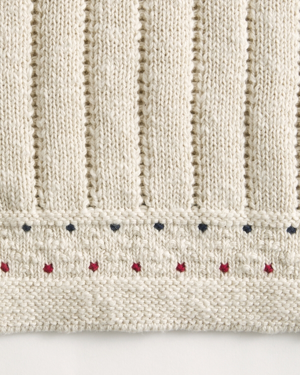 100% Cotton Button-Through Sweater Polo