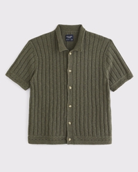 100% Cotton Button-Through Sweater Polo