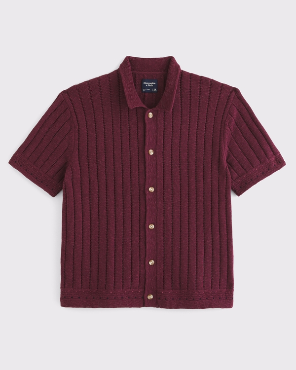 100% Cotton Button-Through Sweater Polo