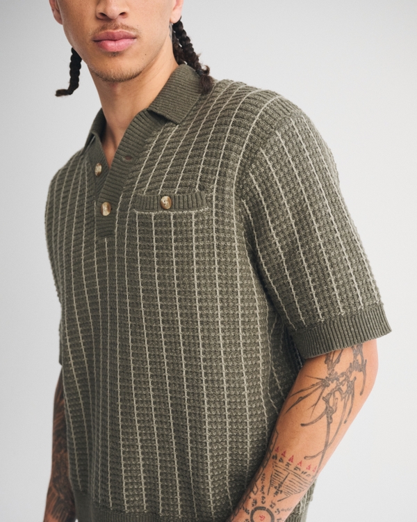2-Button Sweater Polo