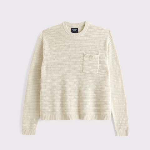 Мужские свитеры Abercrombie & Fitch 100% Cotton Pocket Crew Sweater