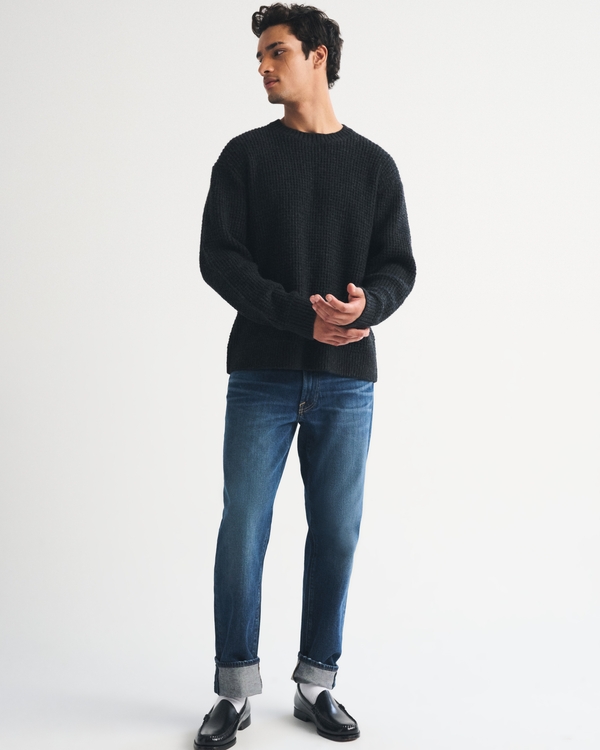 A&F Essential Crew Sweater, Black view 2