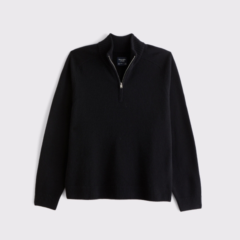 Мужские свитеры Abercrombie & Fitch 100% Merino Quarter-Zip Sweater