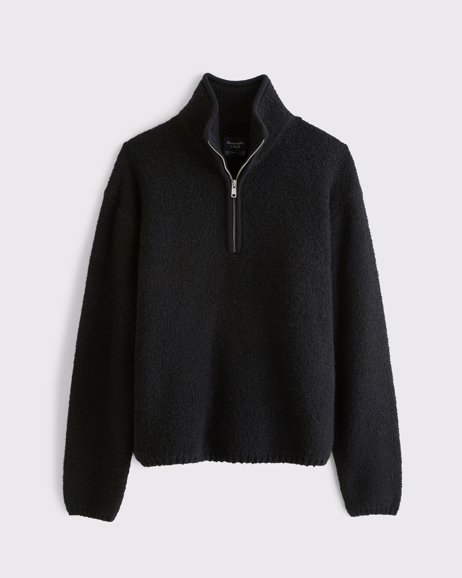 Boucle Quarter-Zip Sweater