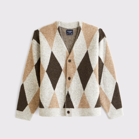 Мужские кардиганы Abercrombie & Fitch Fuzzy Texture Cardigan Sweater
