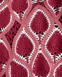 Crochet-Style Button-Through Sweater Polo