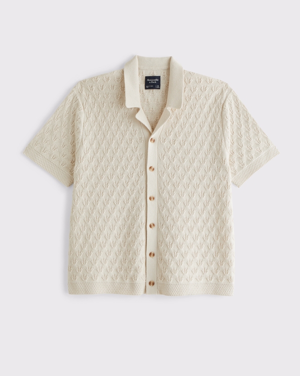 Button-Through Sweater Polo