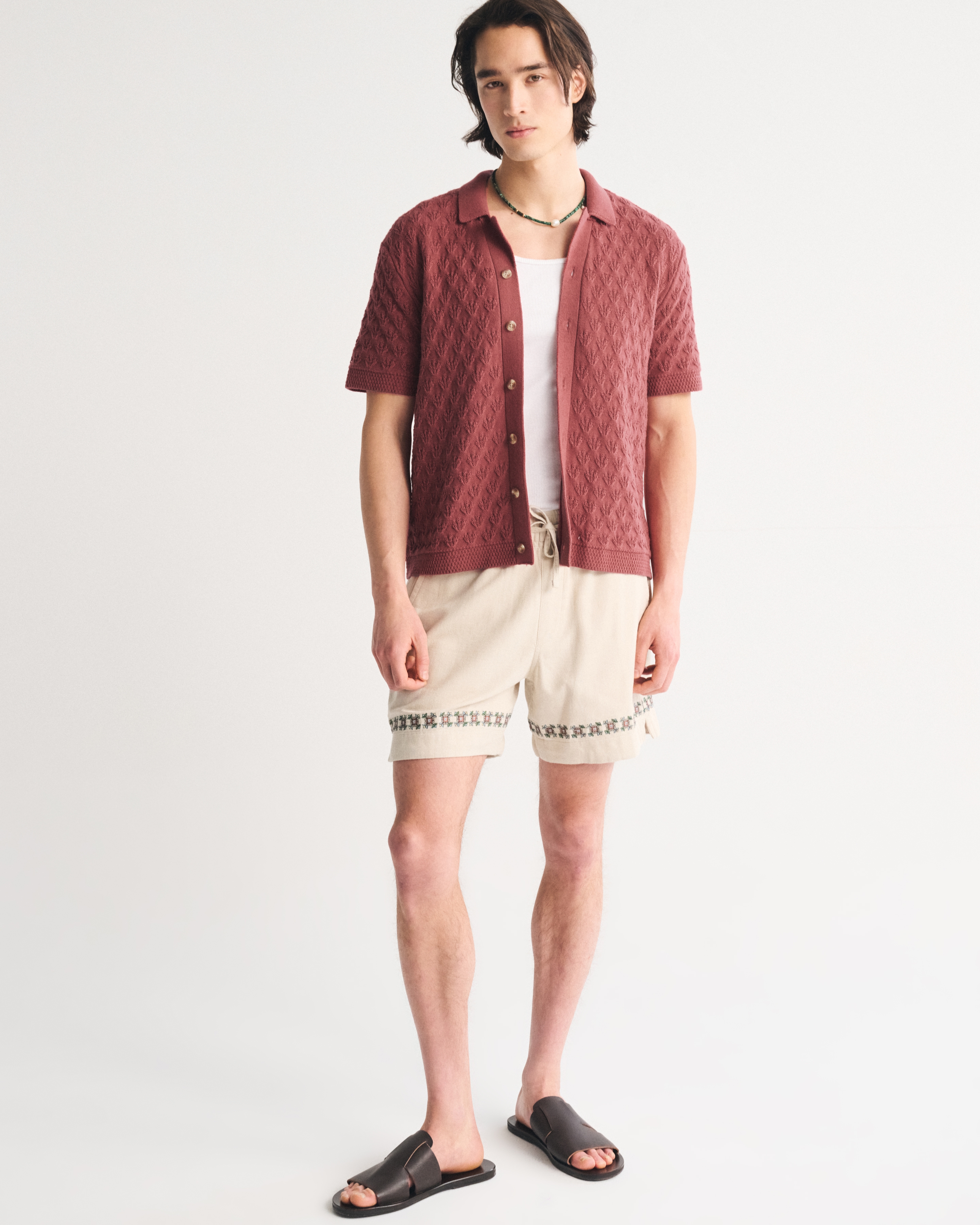 Мужские свитеры Abercrombie & Fitch Button-Through Sweater Polo — фото 3