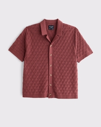 Button-Through Sweater Polo