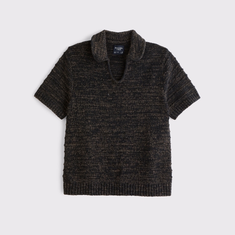 Мужские свитеры Abercrombie & Fitch Textural Johnny Collar Sweater Polo
