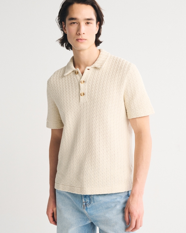 3-Button Sweater Polo