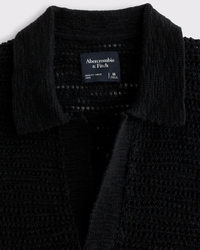 Boxy Johnny Collar Sweater Polo