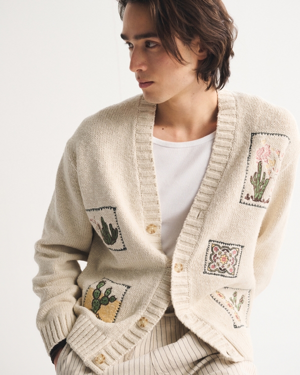 Western Graphic Cardigan