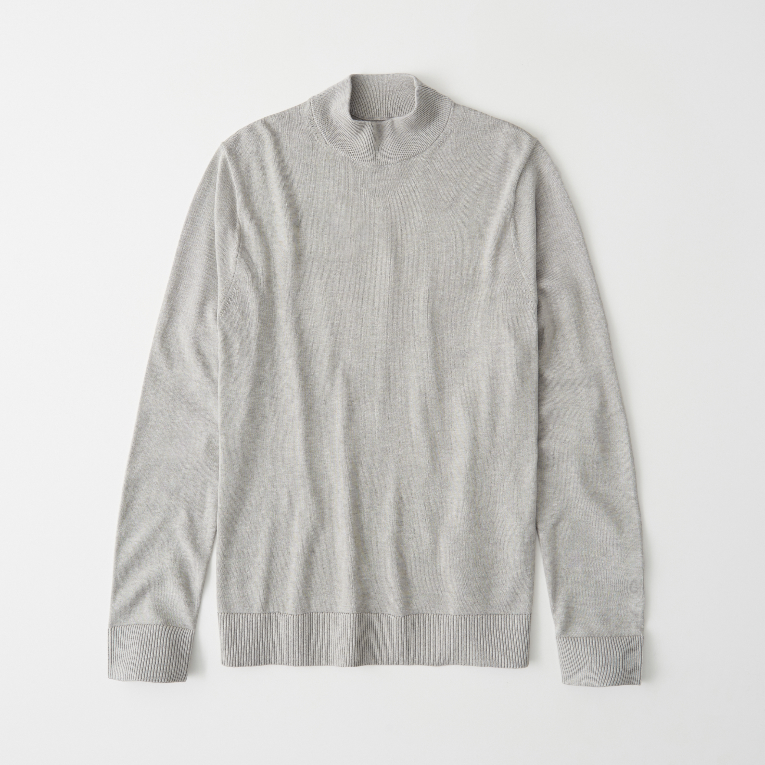 white mock neck sweatshirt