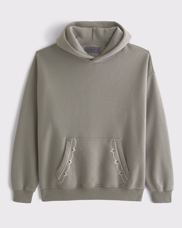 Essential Popover Embroidered Hoodie