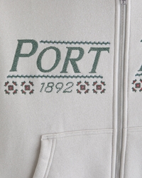 Essential Cropped Full-Zip Hoodie