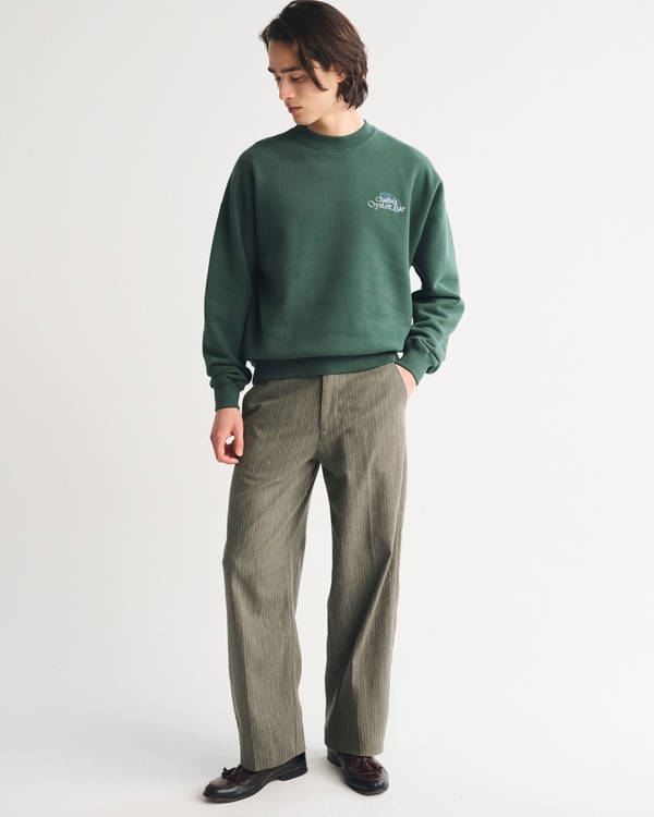 Oyster Bar Graphic Crew Sweatshirt