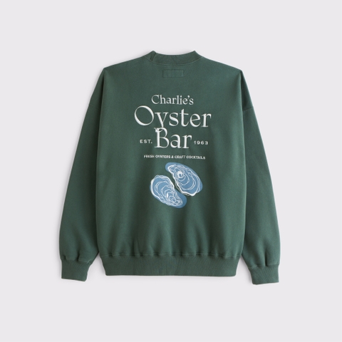 Мужские худи Abercrombie & Fitch Oyster Bar Graphic Crew Sweatshirt