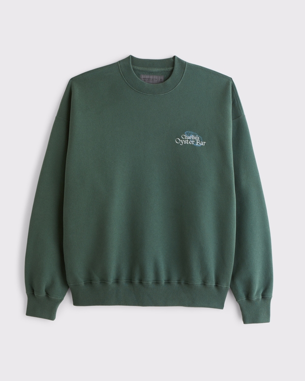 Oyster Bar Graphic Crew Sweatshirt