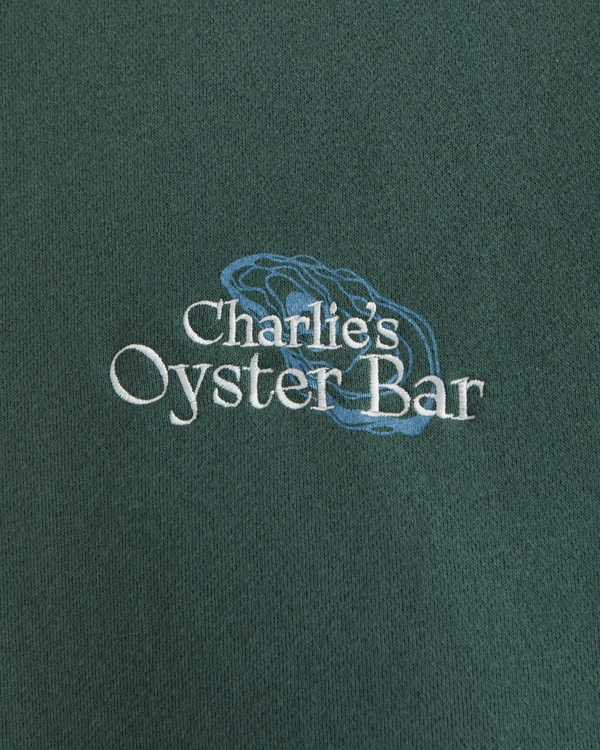 Oyster Bar Graphic Crew Sweatshirt