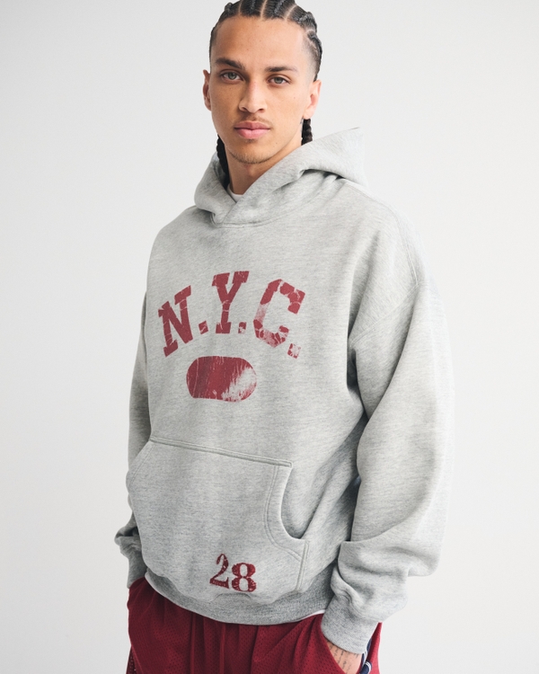 Essential Popover 2.0 Hoodie, Heather Grey view 1