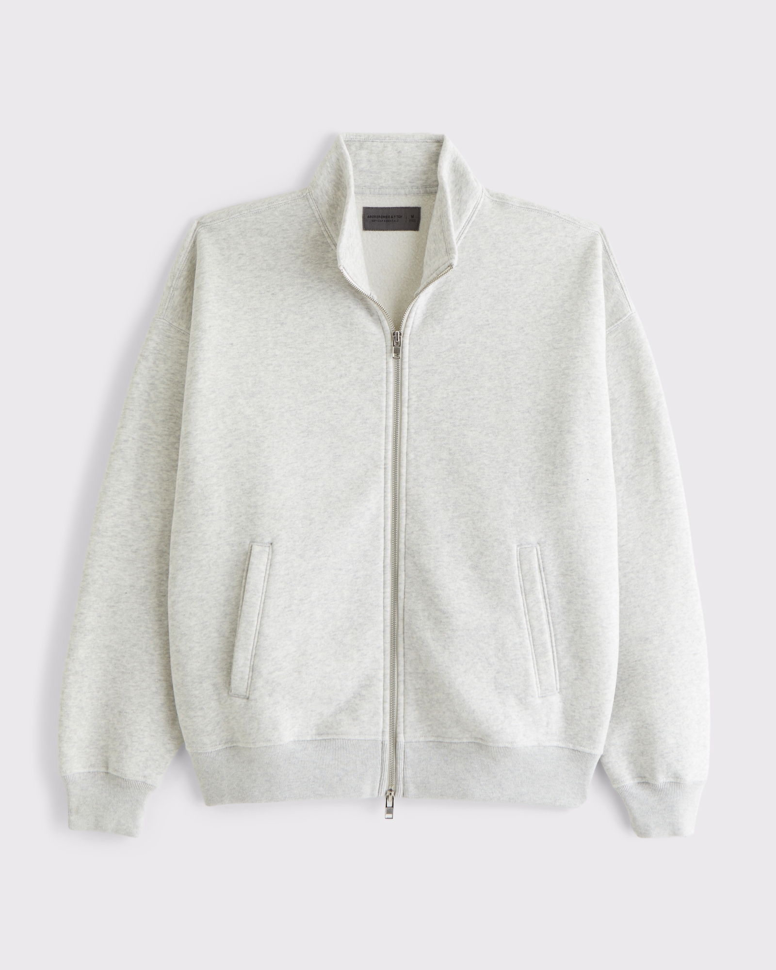 Men's Essential Mockneck Full-Zip | Men's Clearance | Abercrombie.com