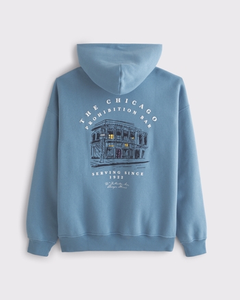 Chicago Bar Graphic Popover Hoodie