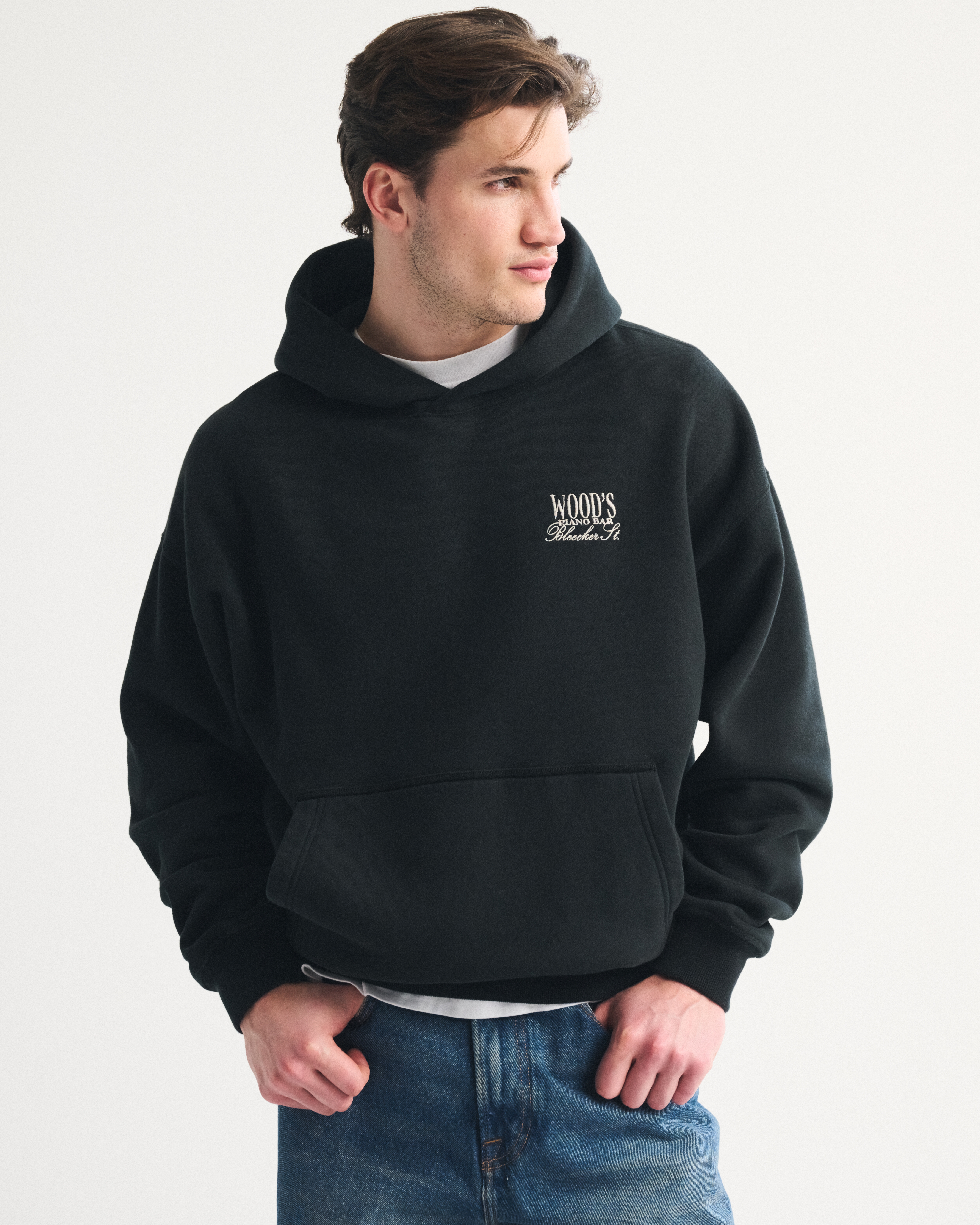 Мужские худи Abercrombie & Fitch Piano Bar Graphic Popover — фото 2