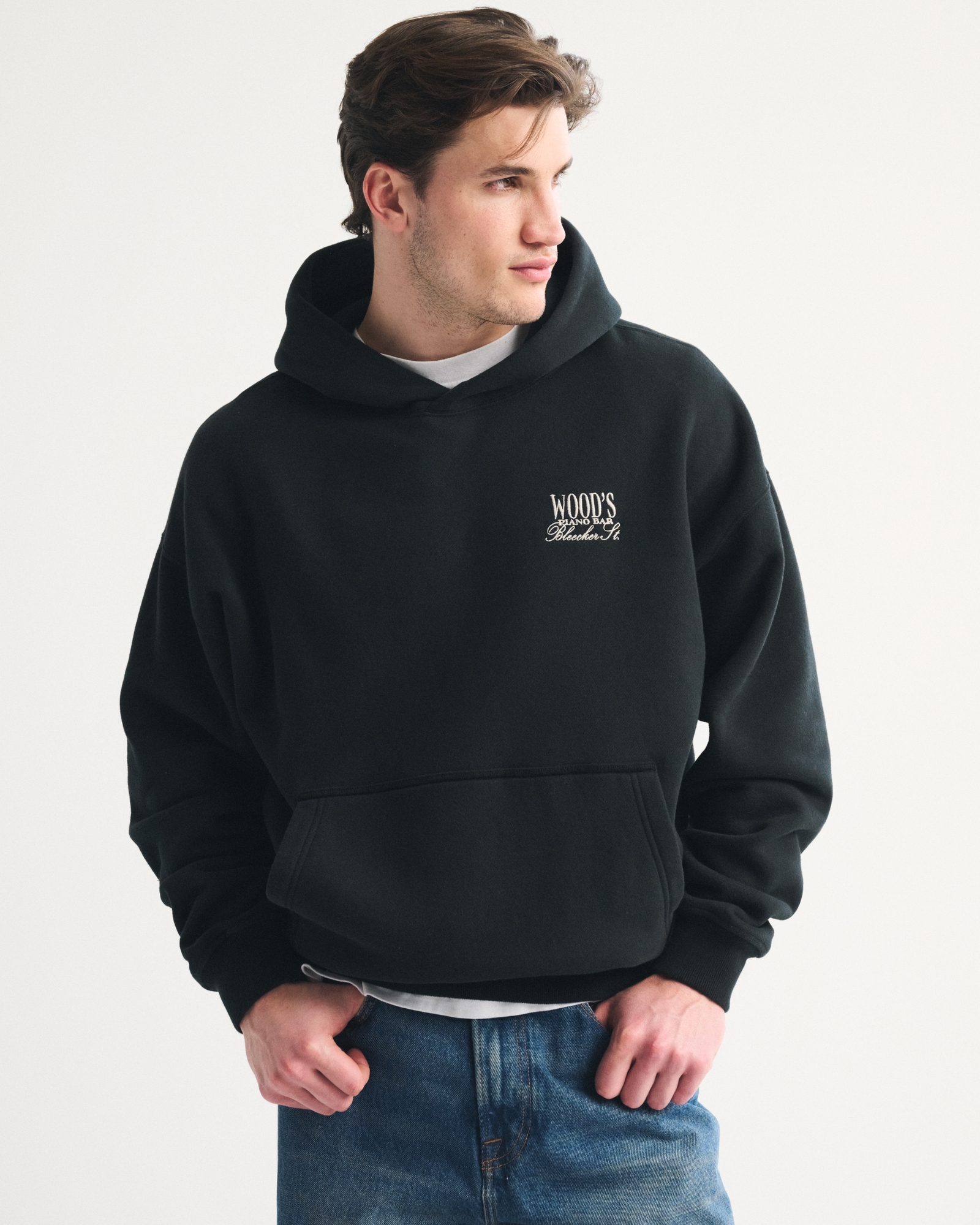 Chicago Bar Graphic Popover Hoodie