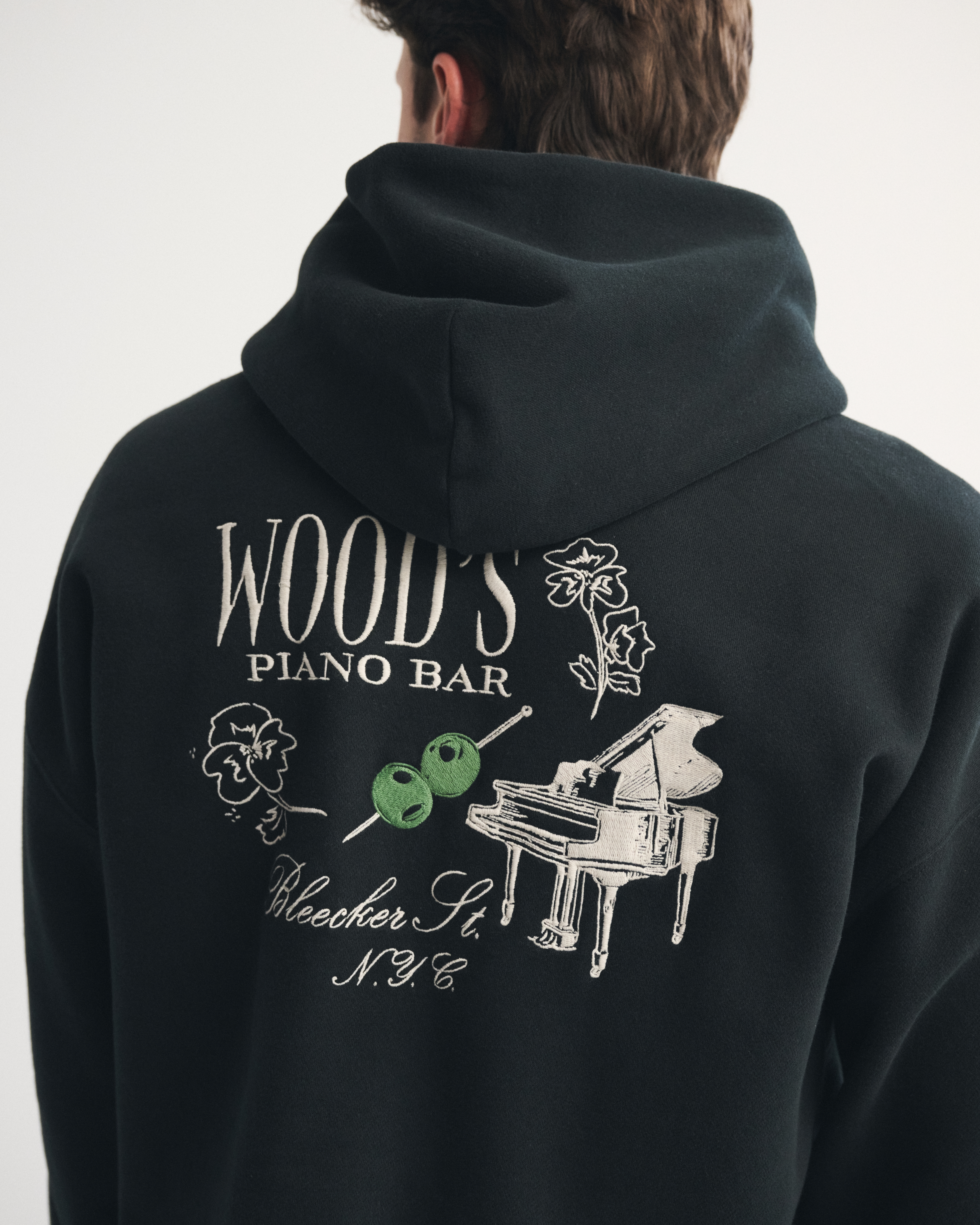 Мужские худи Abercrombie & Fitch Piano Bar Graphic Popover — фото 3