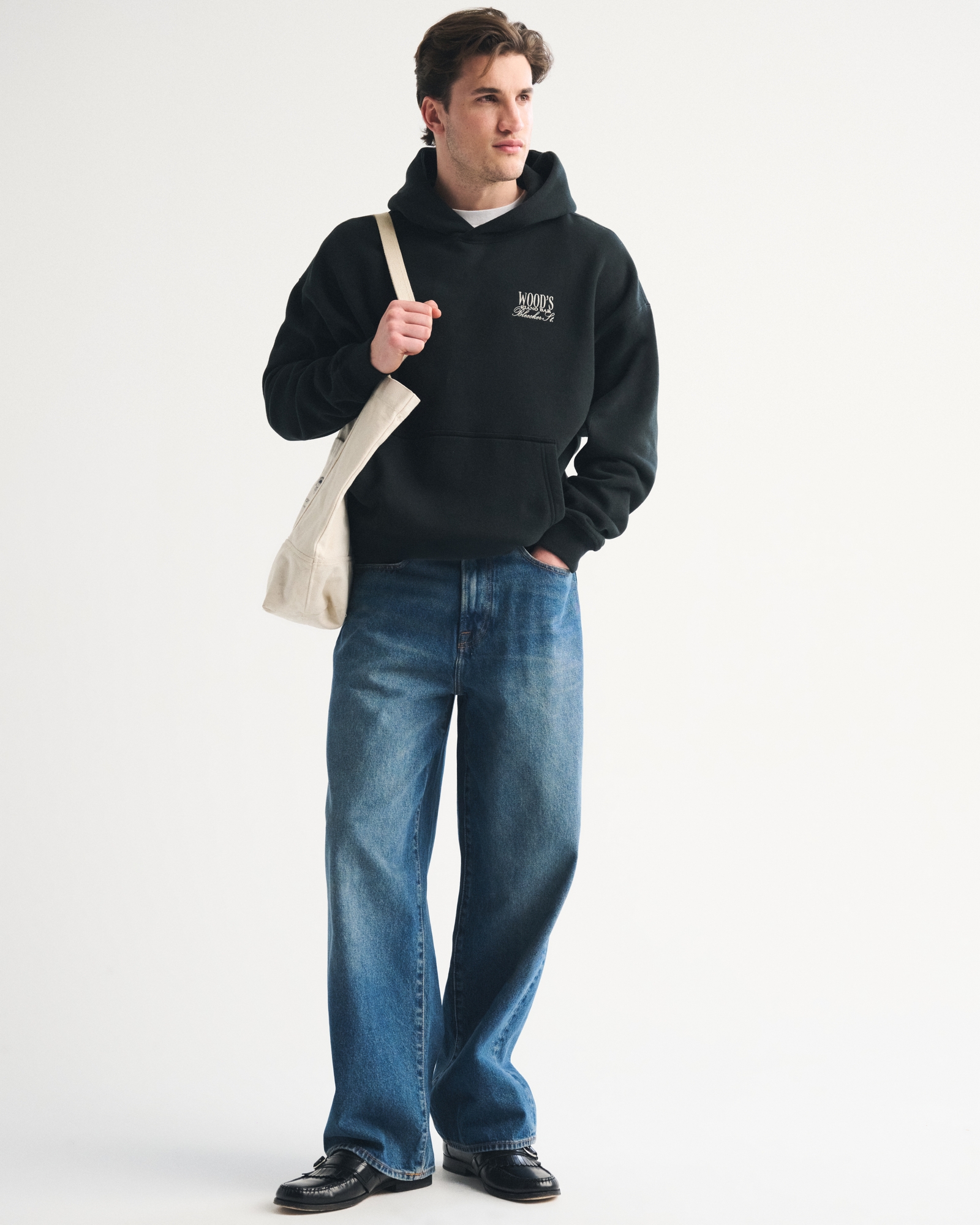 Chicago Bar Graphic Popover Hoodie