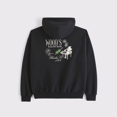 Мужские худи Abercrombie & Fitch Piano Bar Graphic Popover
