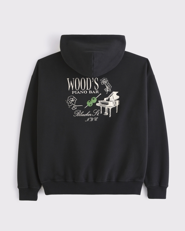 Piano Bar Graphic Popover Hoodie