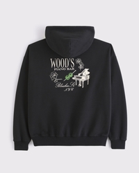 Piano Bar Graphic Popover Hoodie
