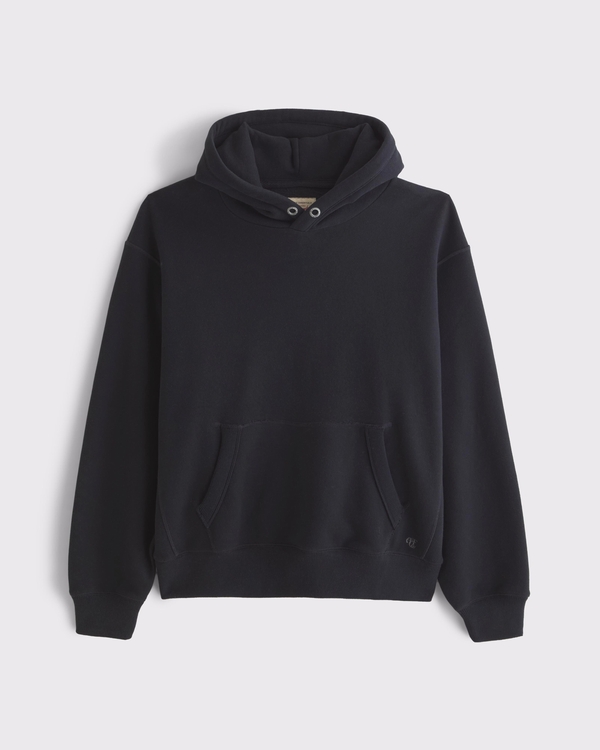 Heritage Heavyweight Popover Hoodie, Black view 1