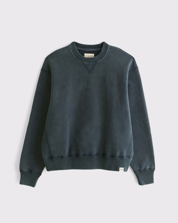 Heritage Heavyweight Crew Sweatshirt, Dark Green view 1