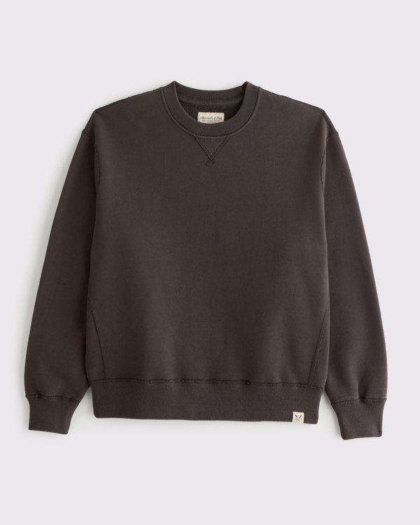 Heritage Heavyweight Crew Sweatshirt, Dark Brown view 1