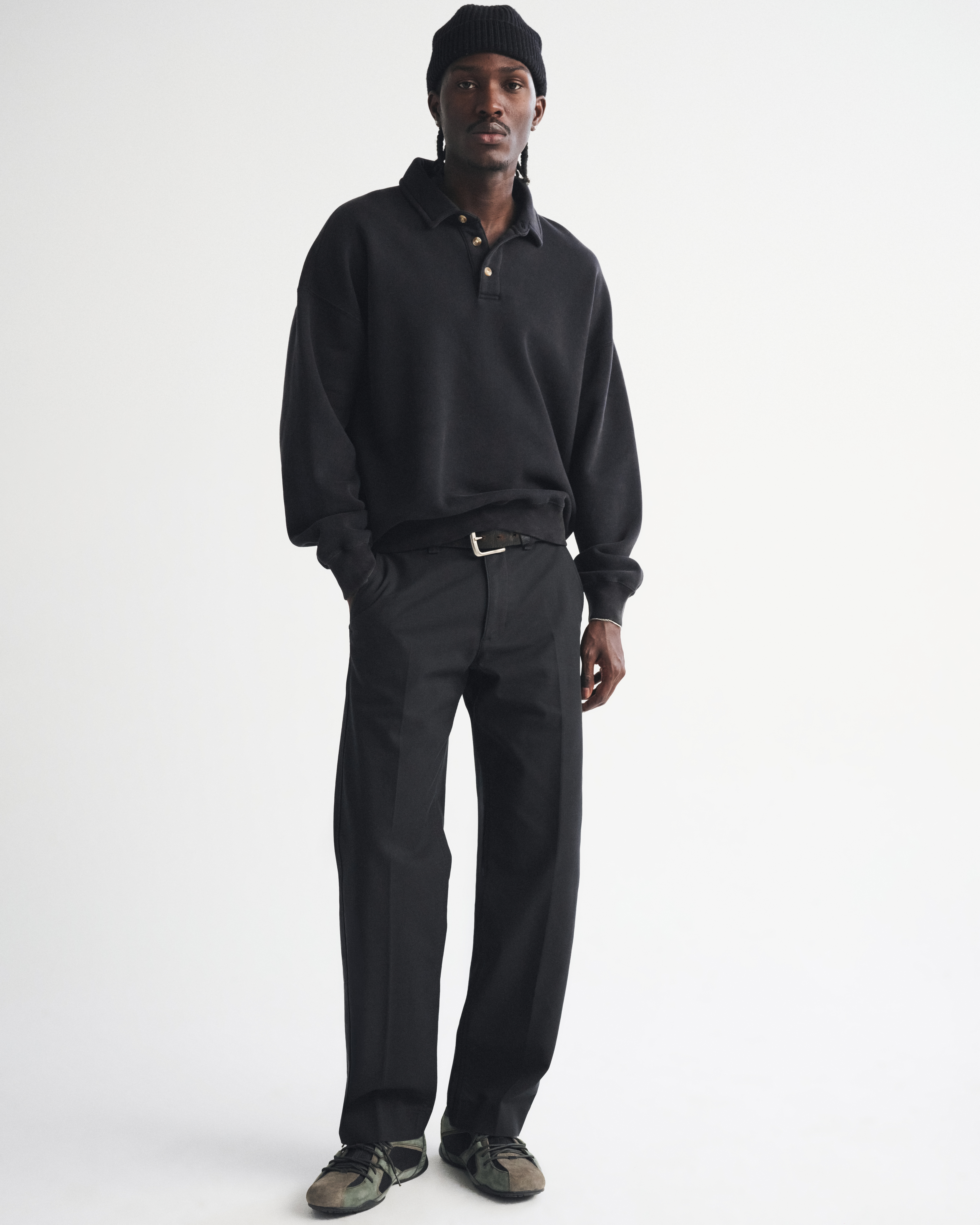 Мужские свитеры Abercrombie & Fitch Essential Fleece Polo — фото 3