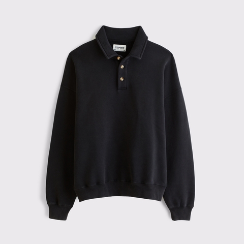 Мужские свитеры Abercrombie & Fitch Essential Fleece Polo